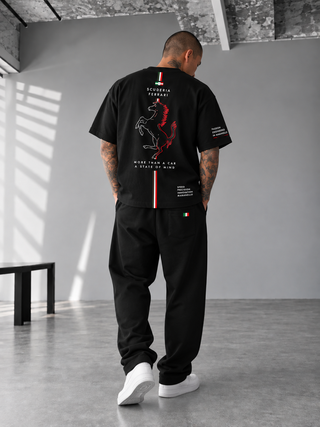 Scuderia Ferrari "Cavallino Rampante" Track & Tee Co-ord