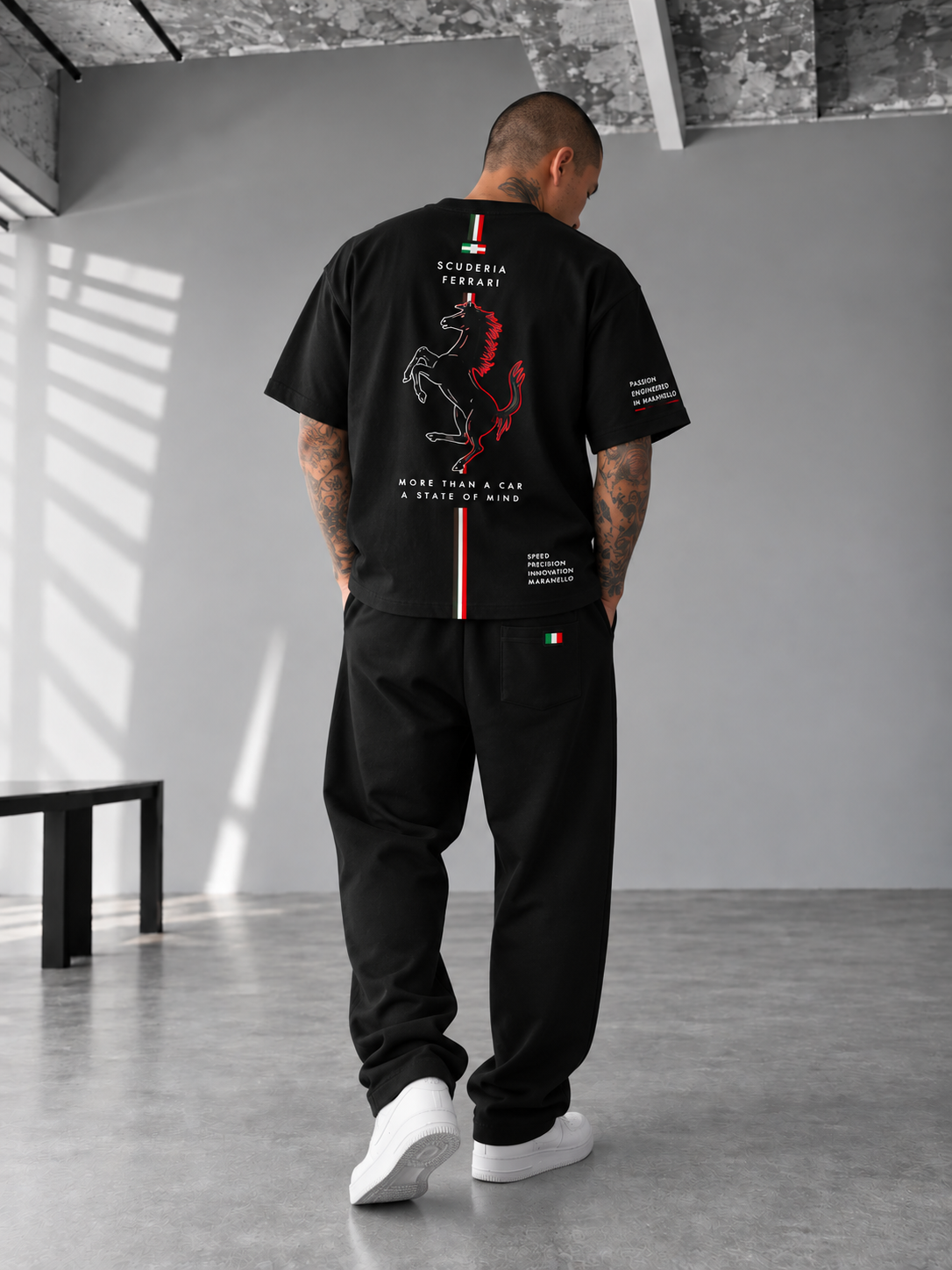 Scuderia Ferrari "Cavallino Rampante" Track & Tee Co-ord