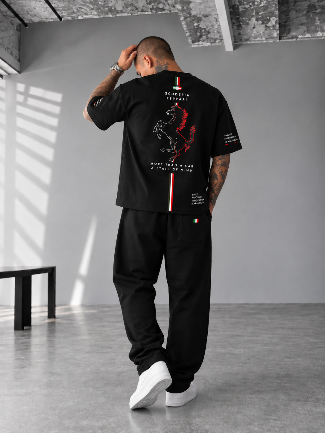 Scuderia Ferrari "Cavallino Rampante" Track & Tee Co-ord