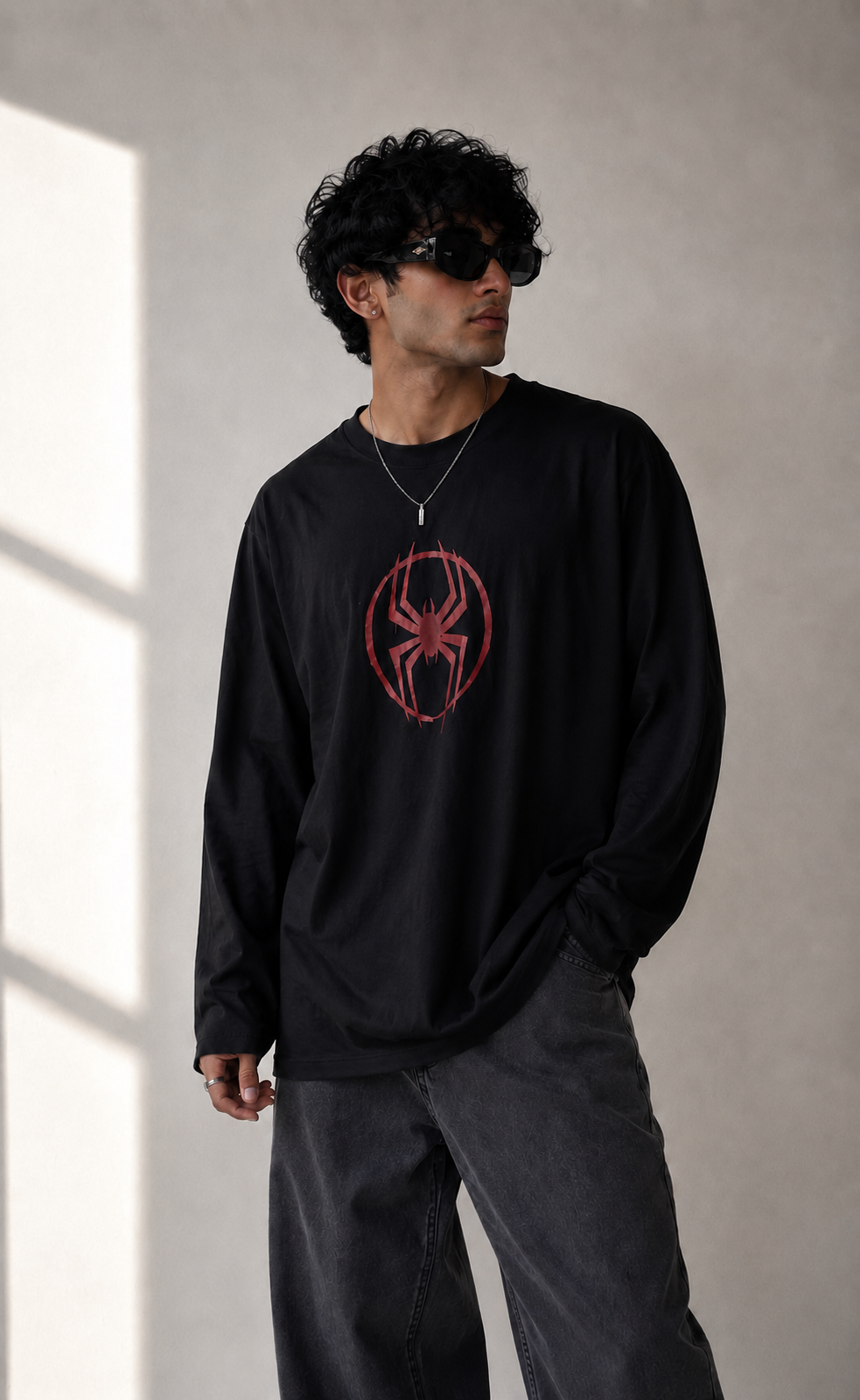 Spider Logo Long Sleeve Tee