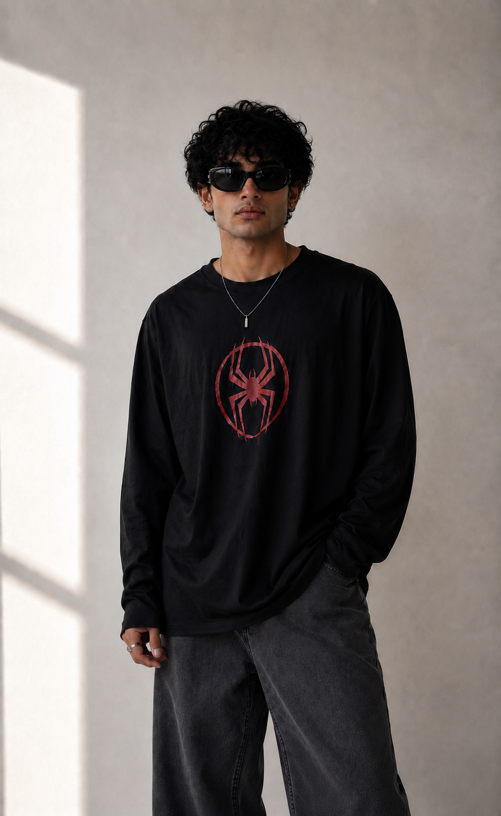 Spider Logo Long Sleeve Tee