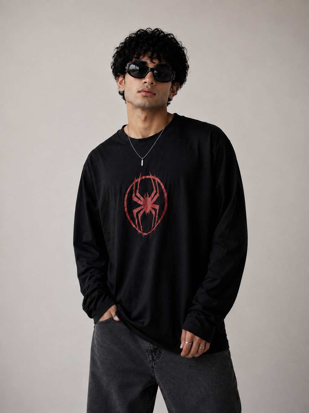 Spider Logo Long Sleeve Tee