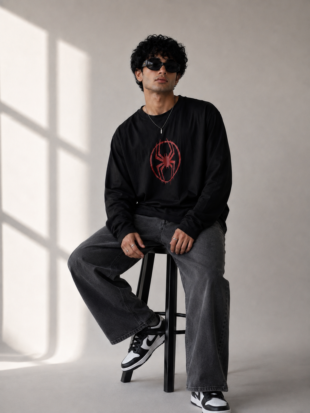 Spider Logo Long Sleeve Tee