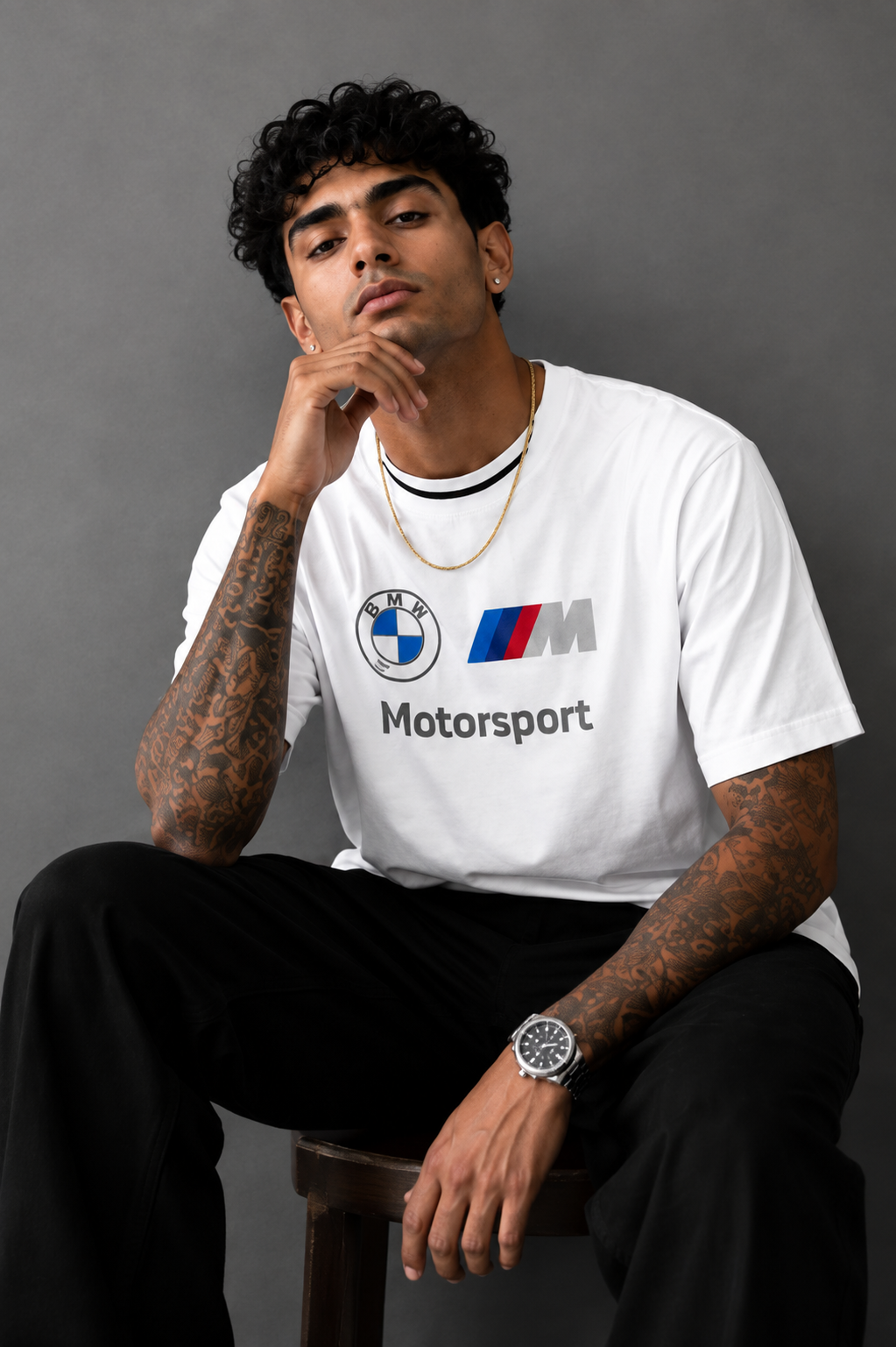 🏁 M-Race Classic Oversized T-Shirt white