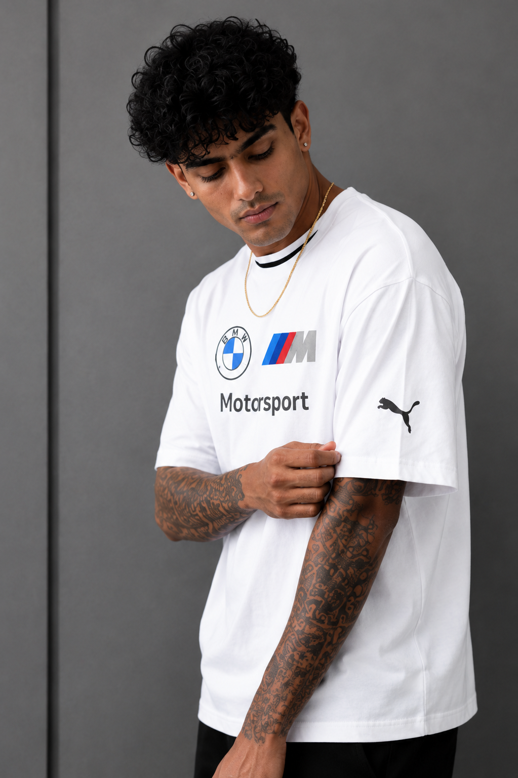 🏁 M-Race Classic Oversized T-Shirt white