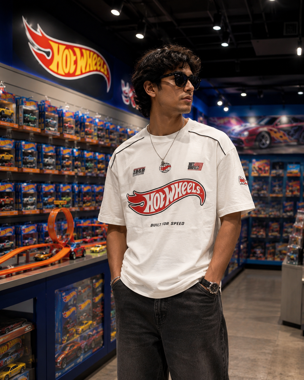 HOT WHEELS BUILT FOR SPEED OVERSIZED T-SHIRT