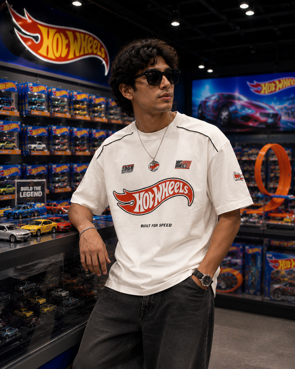 HOT WHEELS BUILT FOR SPEED OVERSIZED T-SHIRT