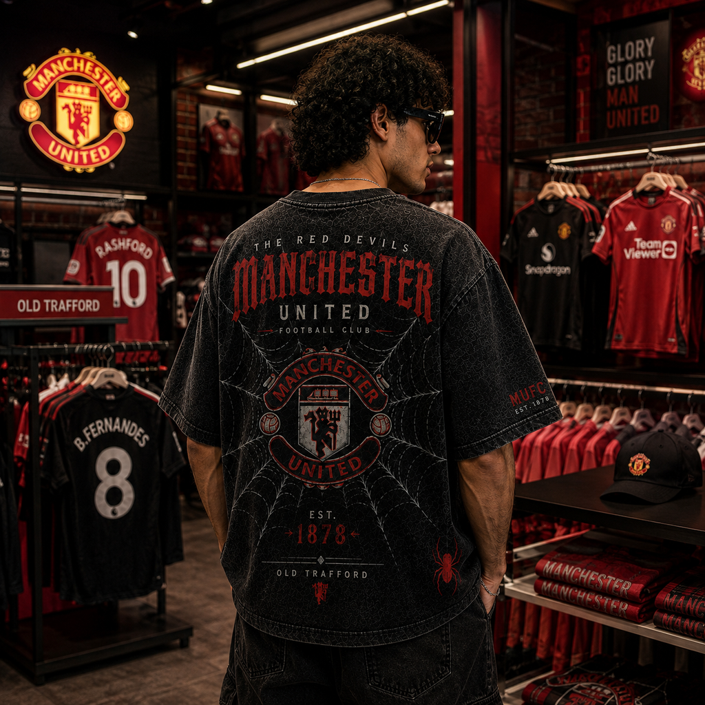 MANCHESTER UNITED WEB OVERSIZED TEE