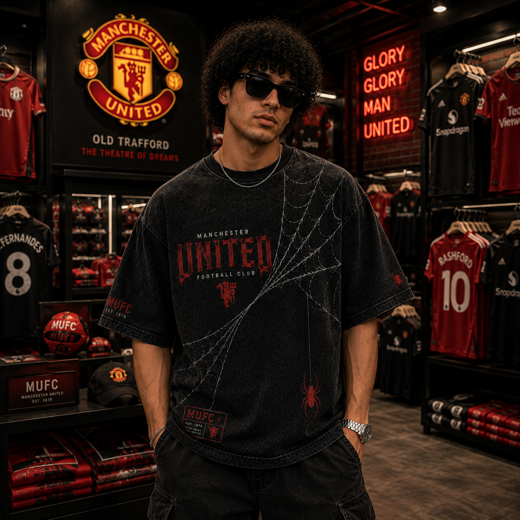 MANCHESTER UNITED WEB OVERSIZED TEE