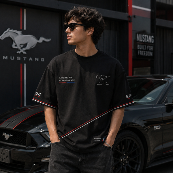 MUSTANG 64 HERITAGE OVERSIZED T-SHIRT | PREMIUM MOTORSPORT STREETWEAR