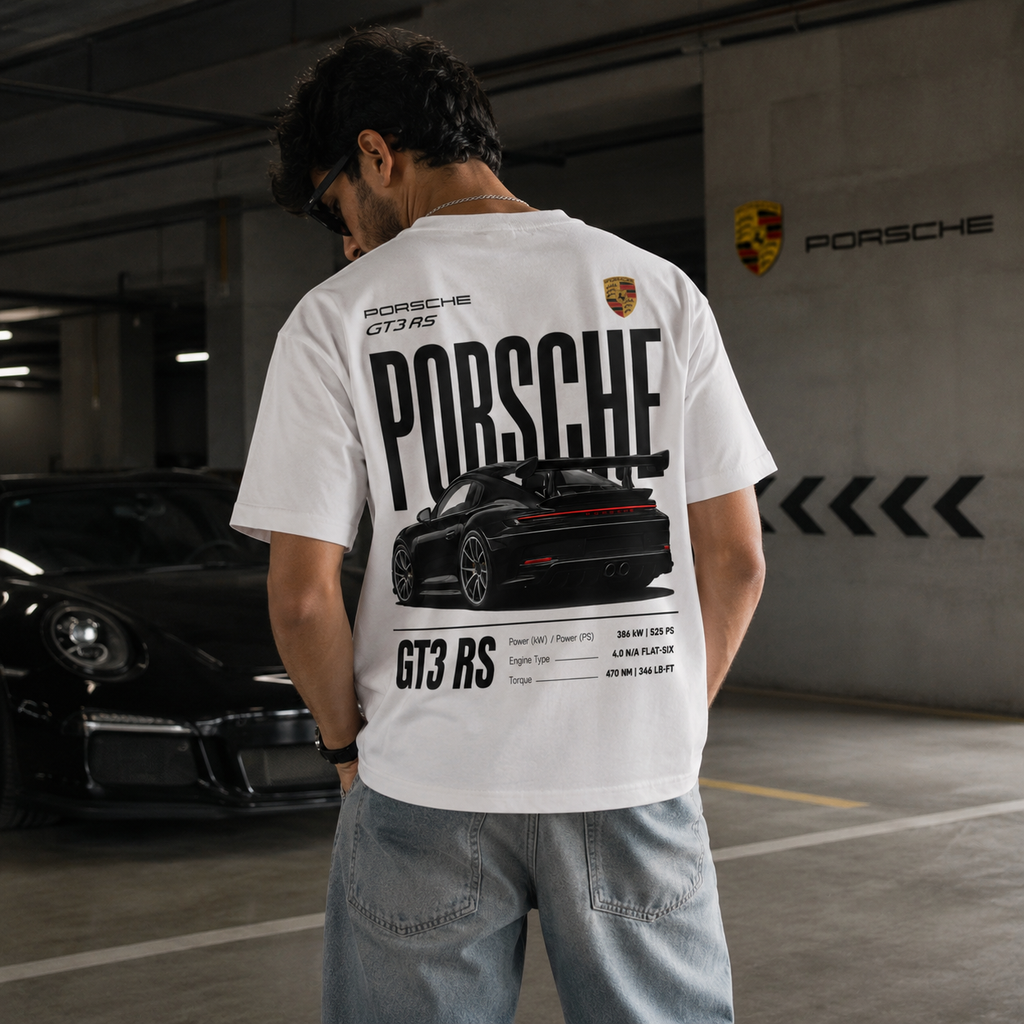 Porsche GT3 RS Legacy Tee – White