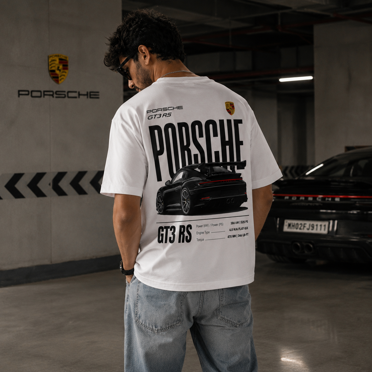 Porsche GT3 RS Legacy Tee – White