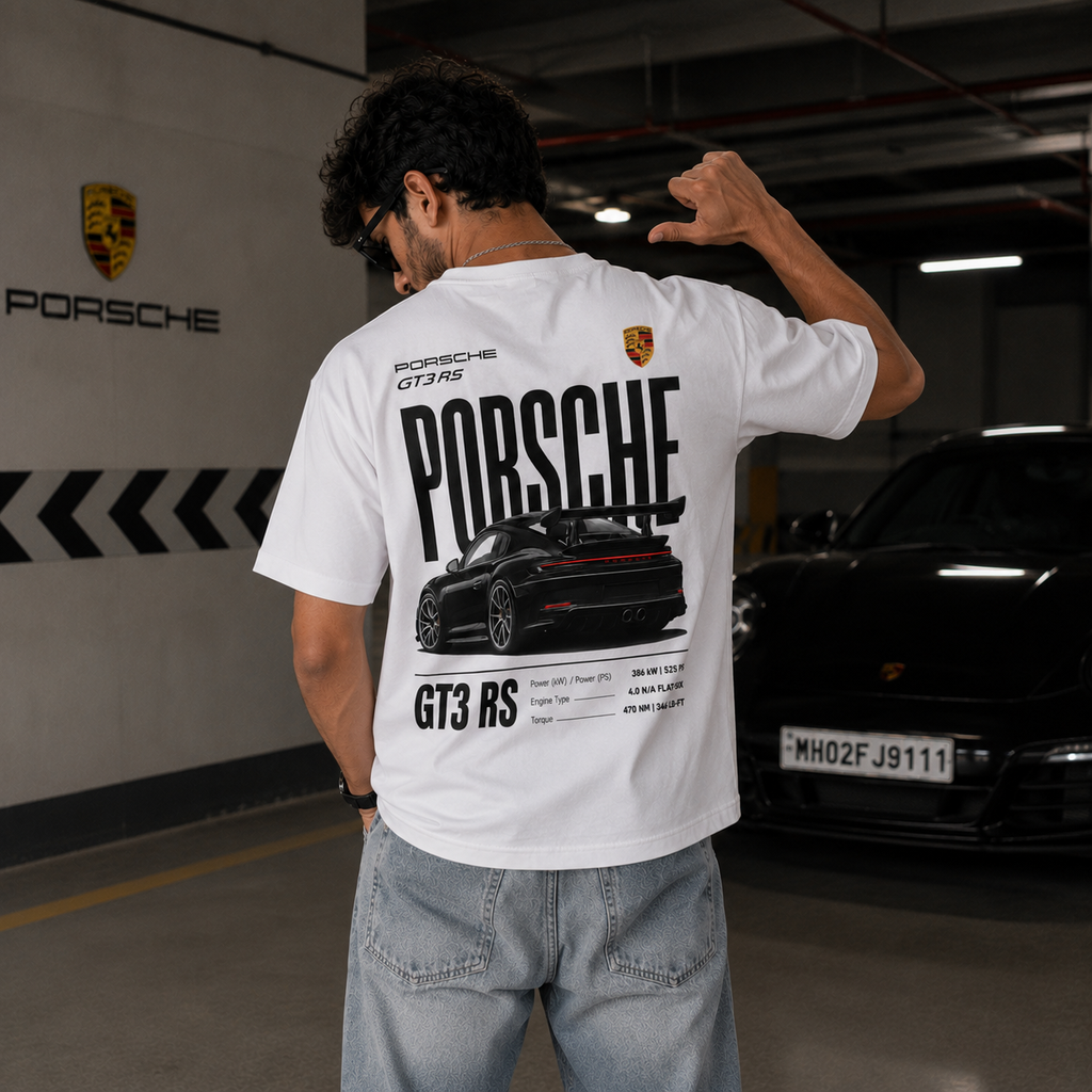 Porsche GT3 RS Legacy Tee – White