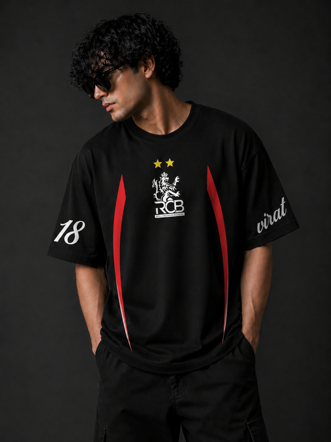 RCB Crest Oversized Tee