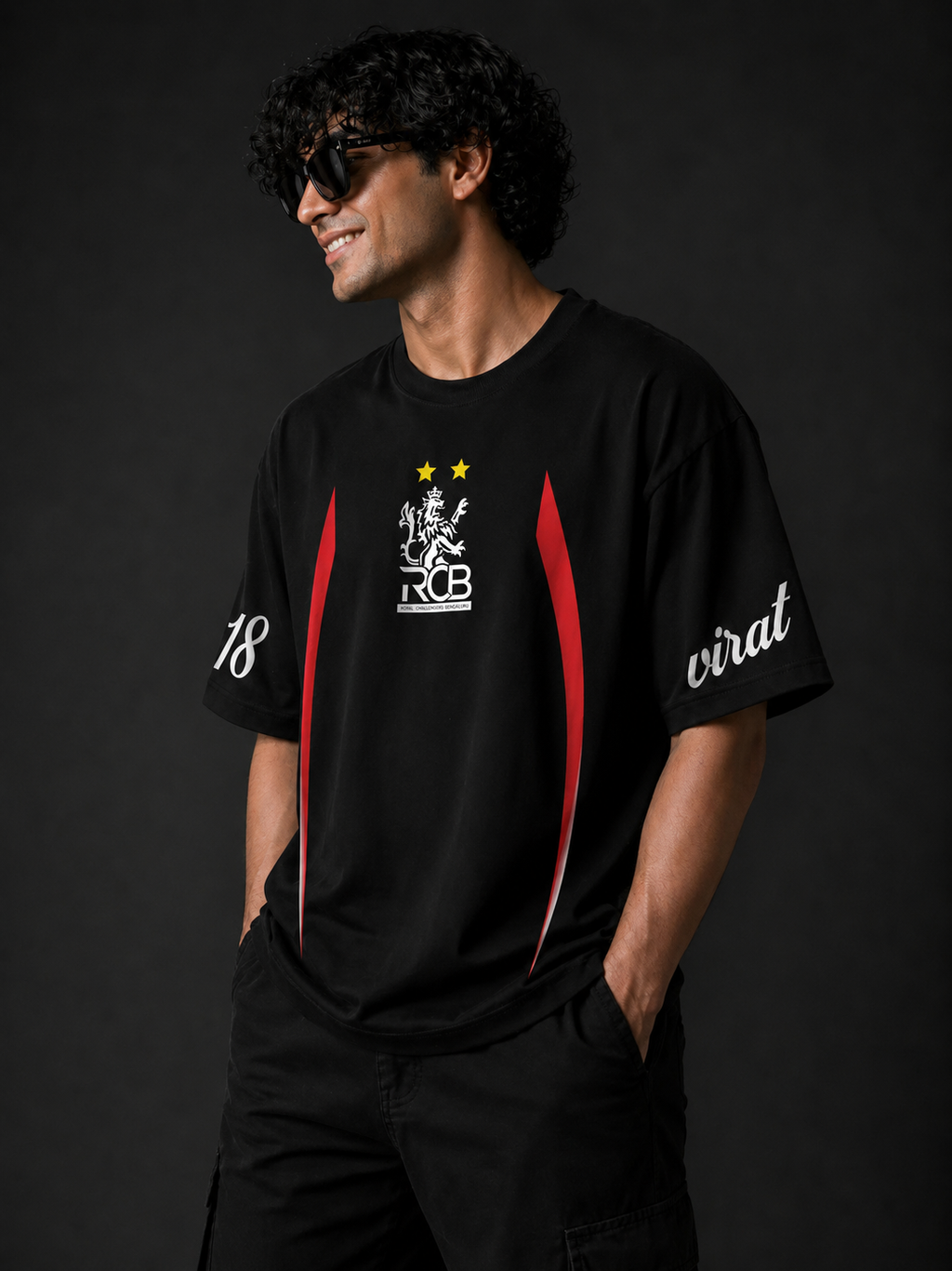 RCB Crest Oversized Tee