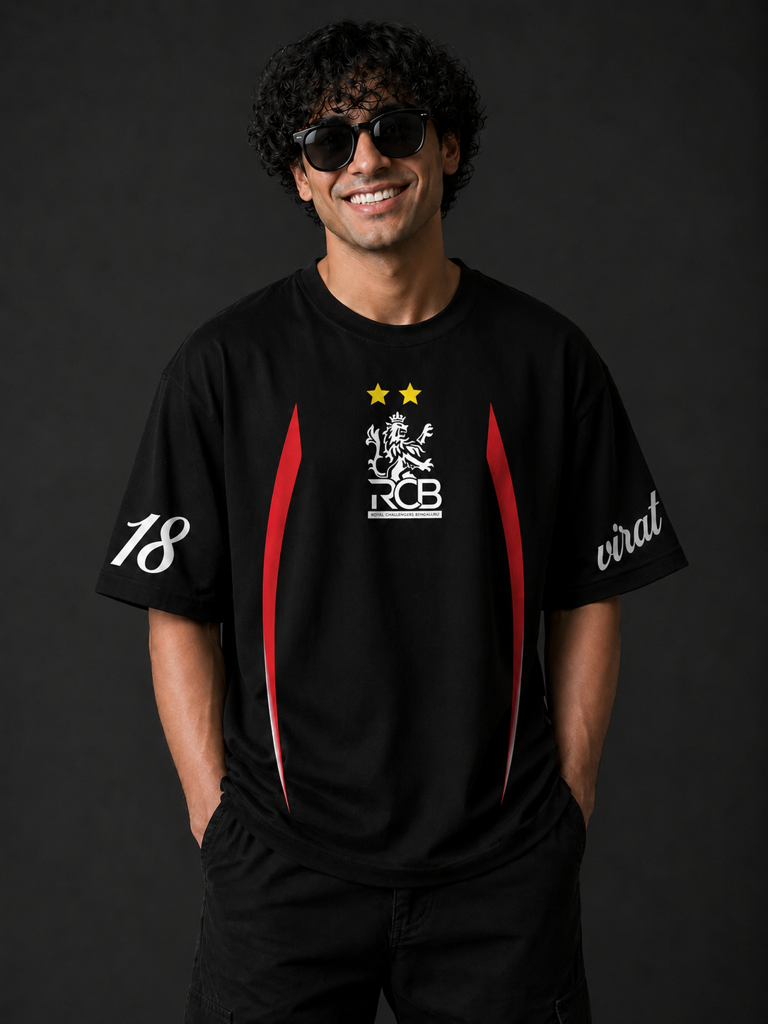 RCB Crest Oversized Tee