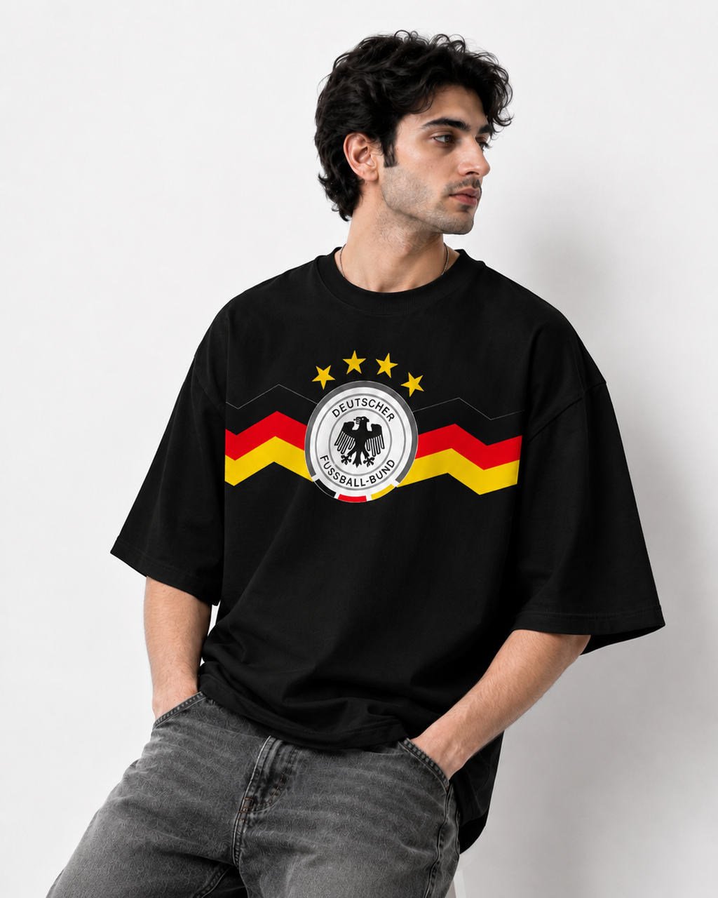 Germany Heritage Oversized T-Shirt – Black Edition