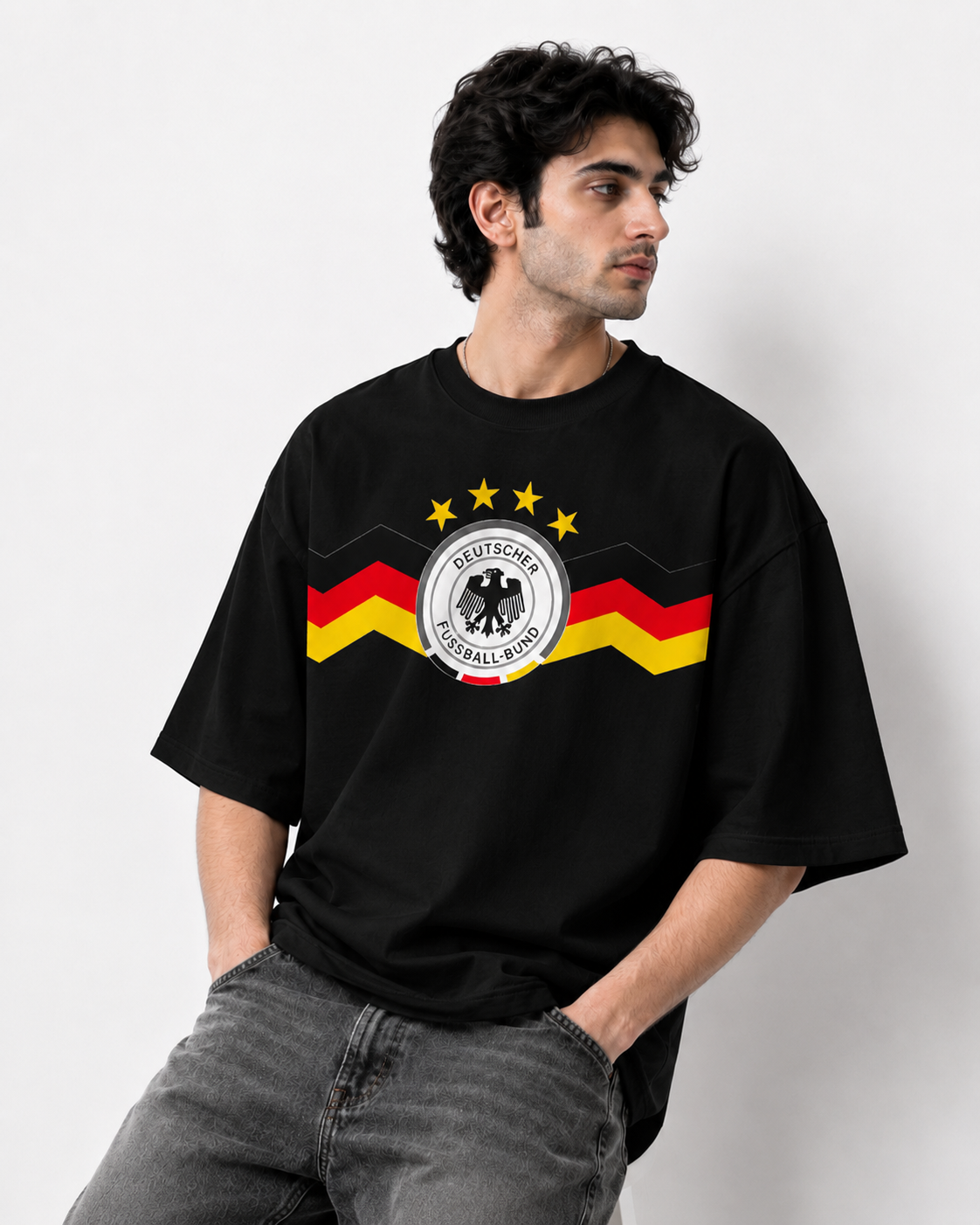 Germany Heritage Oversized T-Shirt – Black Edition