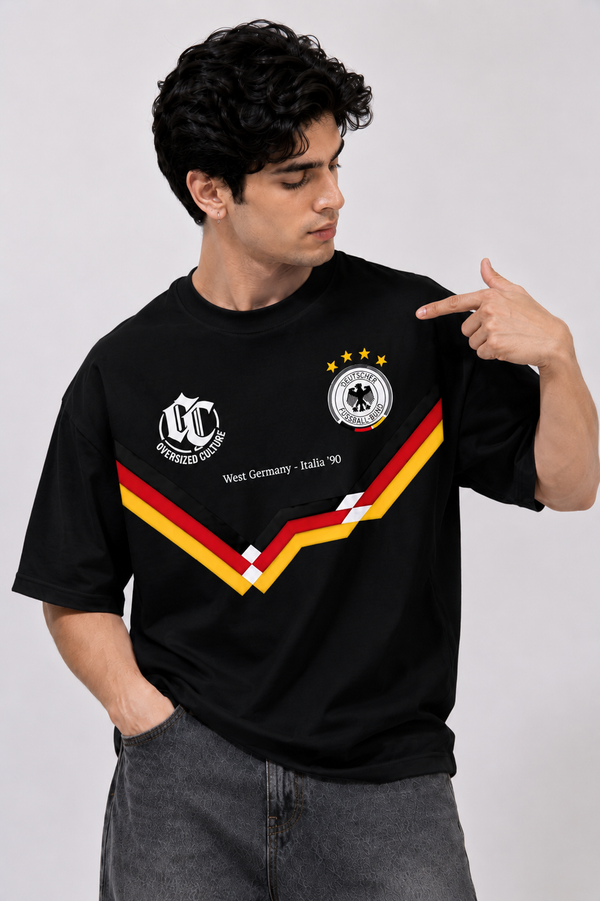 Germany '90 Legacy Oversized T-Shirt – Black Edition