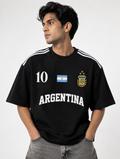 Argentina No.10 Oversized T-Shirt – Black Edition