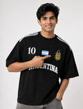 Argentina No.10 Oversized T-Shirt – Black Edition