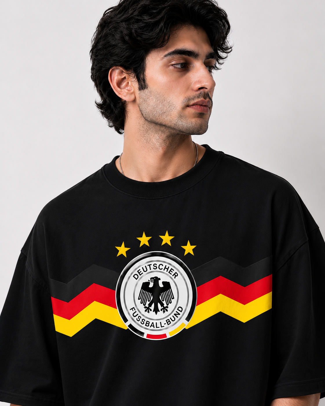 Germany Heritage Oversized T-Shirt – Black Edition