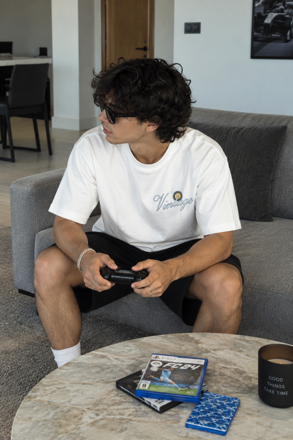 Vintage Calcio Oversized Tee