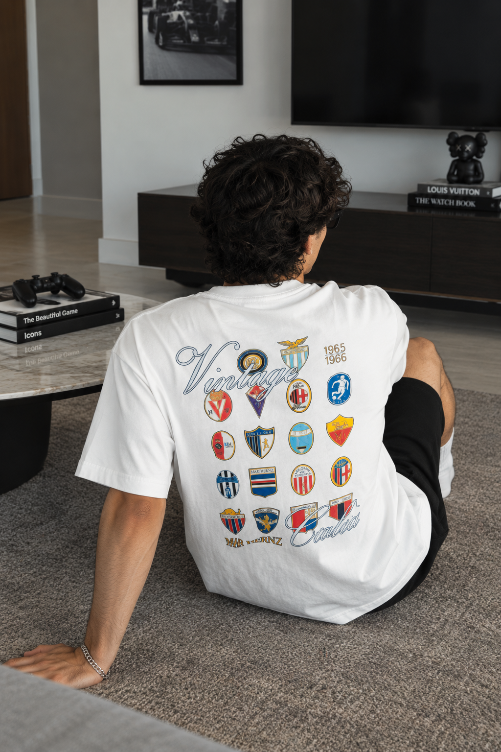 Vintage Calcio Oversized Tee
