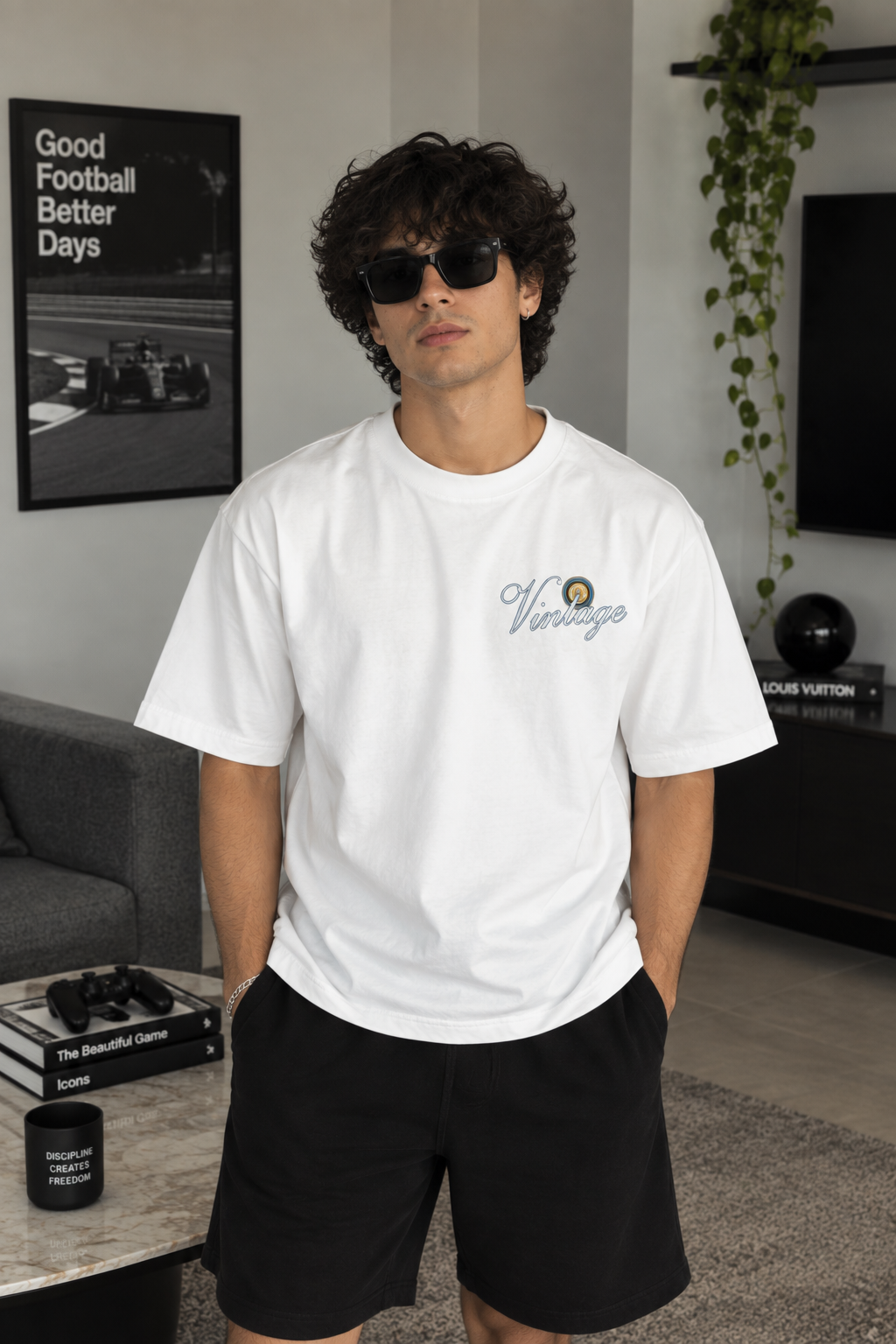 Vintage Calcio Oversized Tee