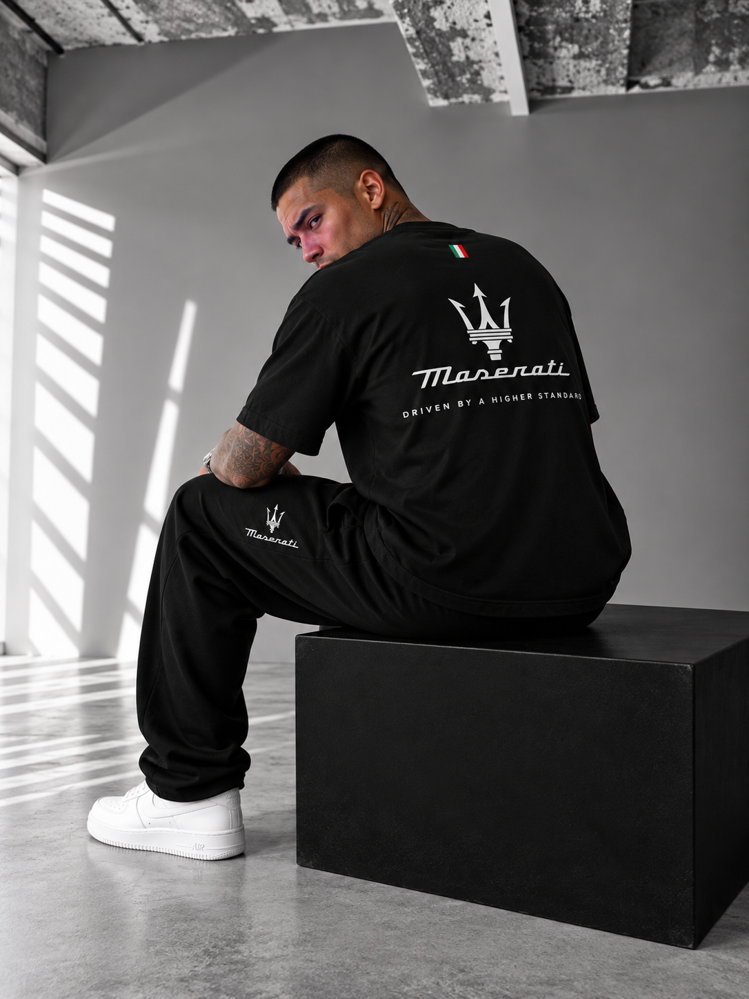 Maserati Black Trident Co-Ord Set