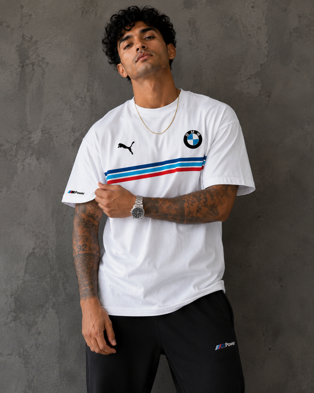 🏁 M-Track Heritage Oversized T-Shirt white