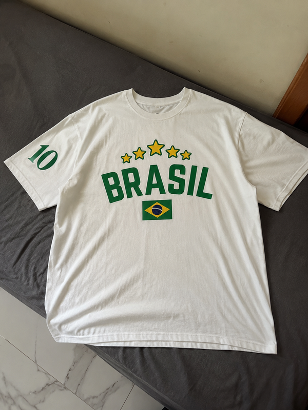 Brasil White Oversized tshirt