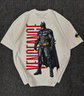 I AM BATMAN Oversized Graphic T-Shirt – White Edition