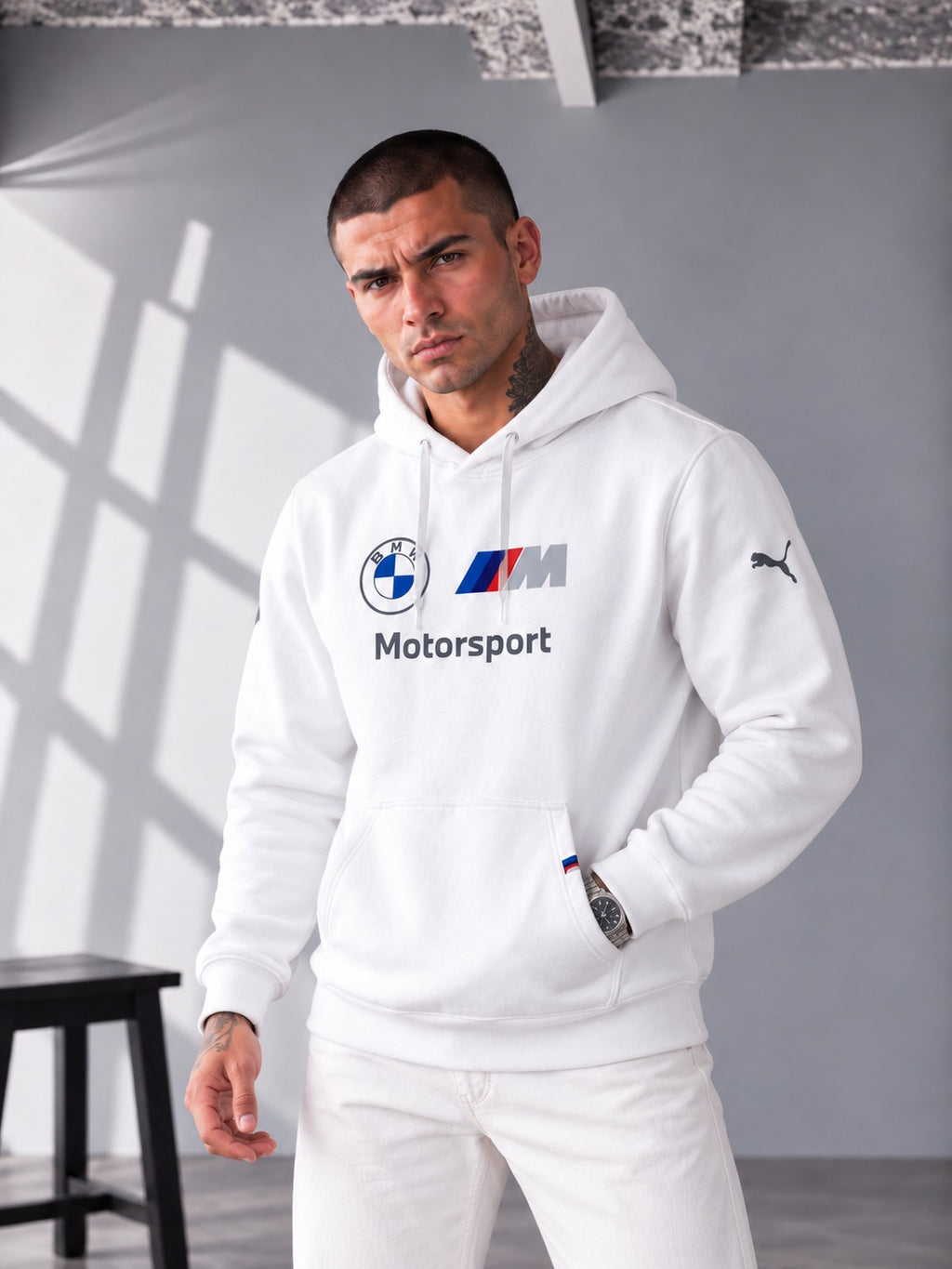 M Motorsport Heritage Logo Hoodie – White