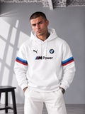 M Power Racing Stripe Hoodie – White