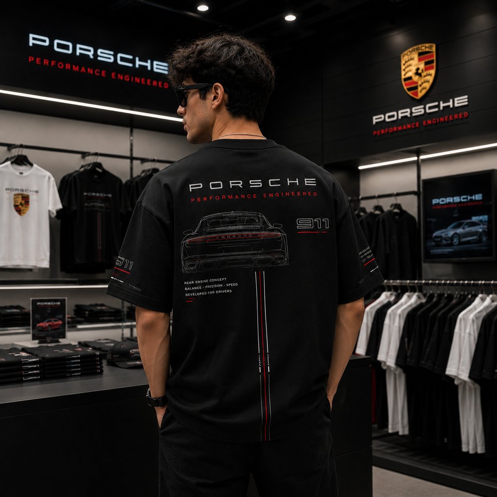 *COMBO OFFER*
BMW M Performance Oversized + Porsche 911 Performance Engineered - Black